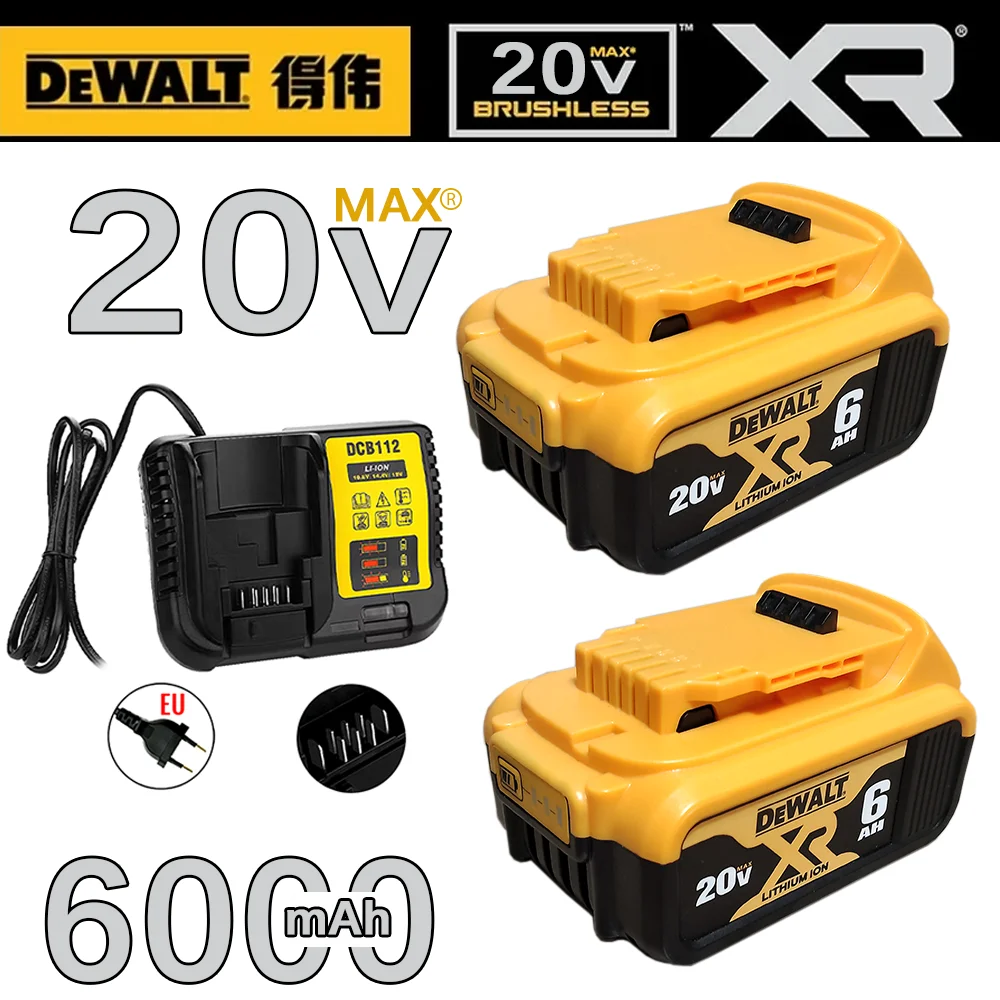 

100% original DEWALT 18V, 6.0AH, DCB115, DCB118 battery charger, fast charging, lithium battery, tool battery