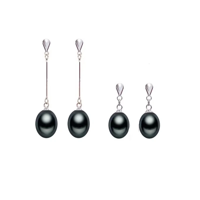 ZHBORUIN 2024 Natürliche Perle Ohrringe Für Frauen 925 Sterling Silber Schmuck Wasser Tropfen Perle Ohrring Qualität Hochzeit Geschenk