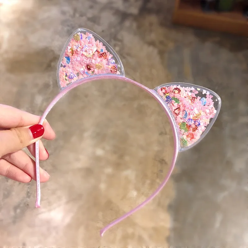 1 pz carino orecchie di gatto fascia neonate fascia per capelli coreano bambini principessa regalo per bambini fascia per capelli puntelli accessori per capelli per ragazze del partito