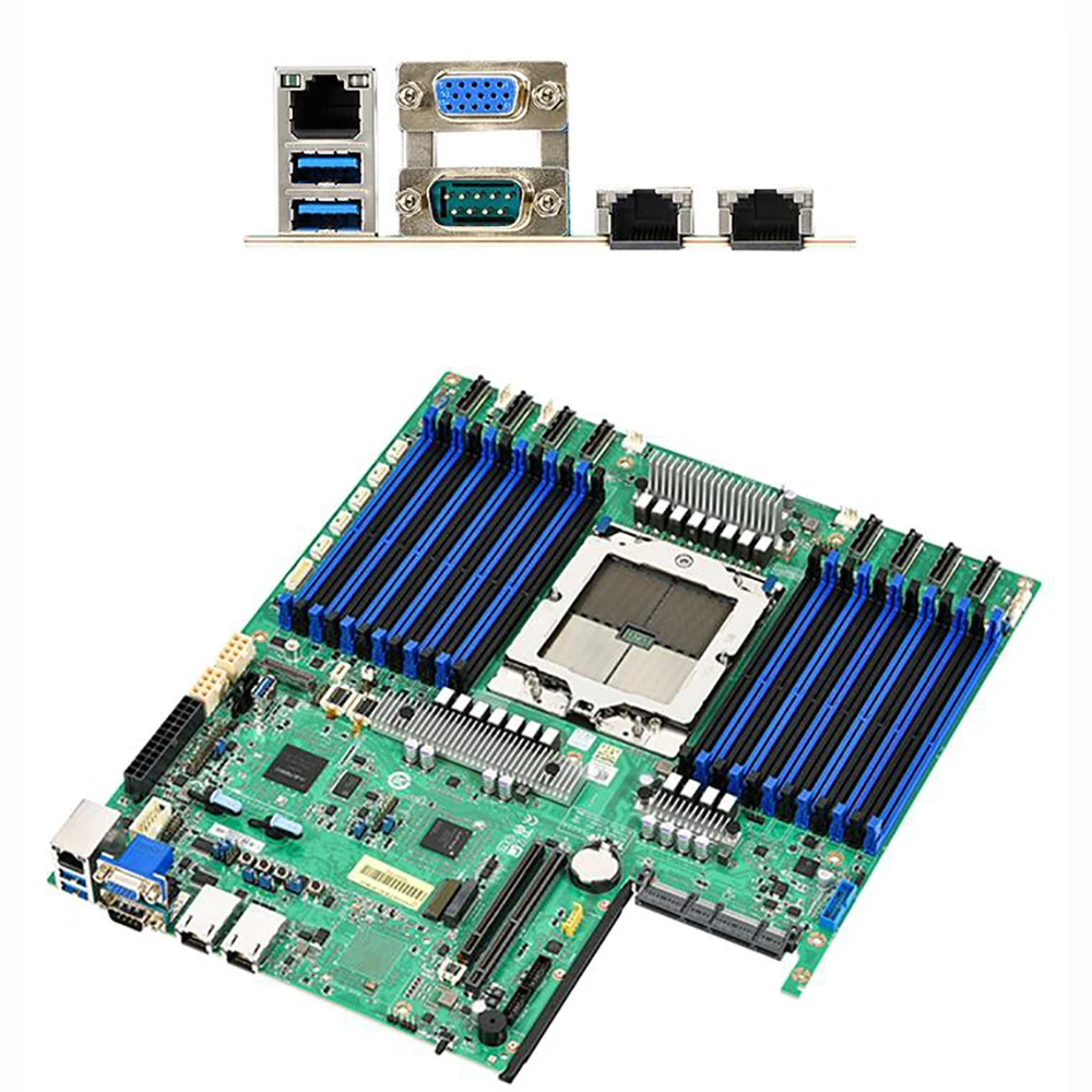 S8056 S8056GME Server Motherboard For TYAN PCIe 5.0 DDR5 M.2 12 Channels Support EPYC 9004 Series Works Perfectly Fast Ship