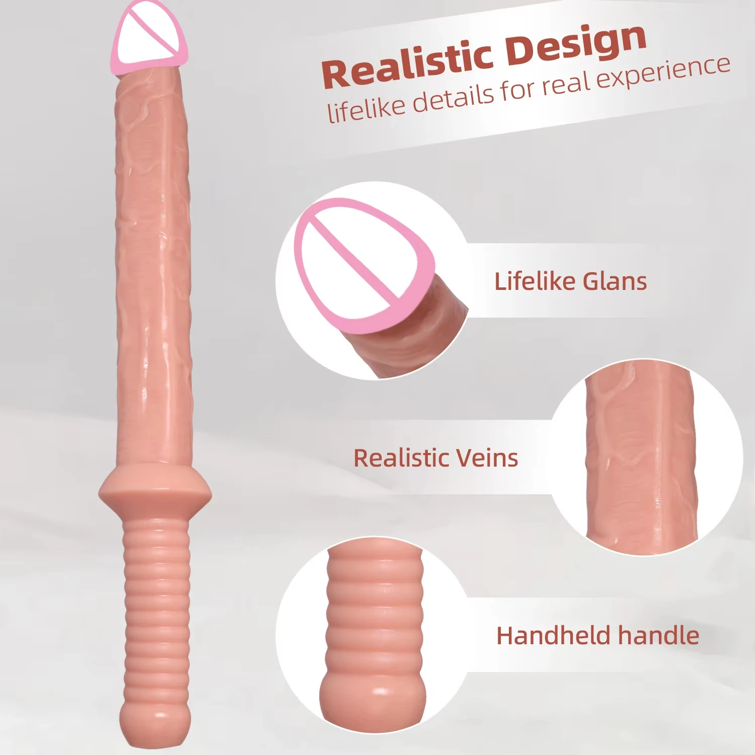 سوبر مقبض طويل دسار المكونات الشرج واقعية دسار مرنة القضيب للنساء المهبل الشرج الاستمناء النشوة الجنسية الكبار مثليه لعبة الجنس #2