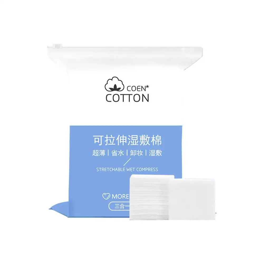 Three-in-one wet compress Cotton pad soft texture Makeup remover cotton pads for daily facial cleaning, wet compress makeup