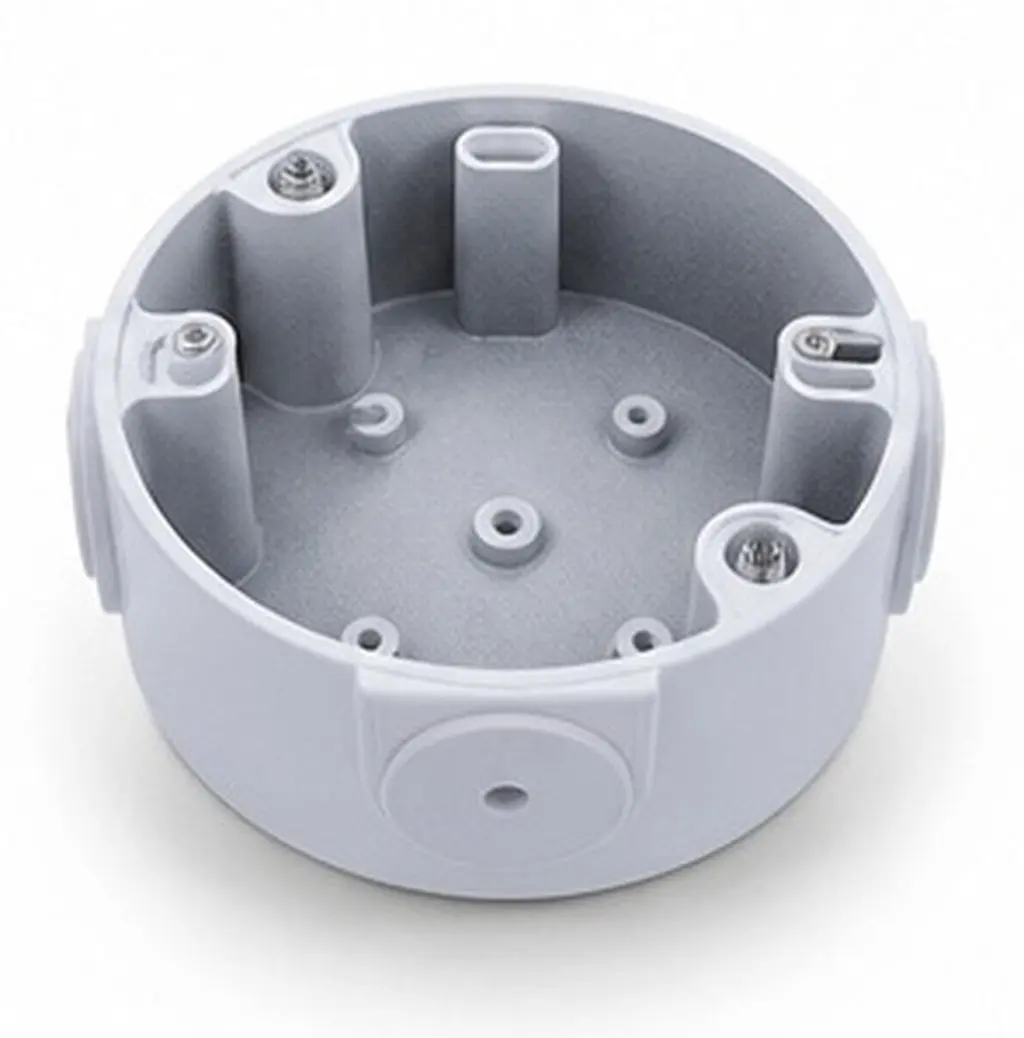 Weatherproof Aluminum Junction Box for Outdoor Dome Security Camera Mount Cable Management Housing 12cm