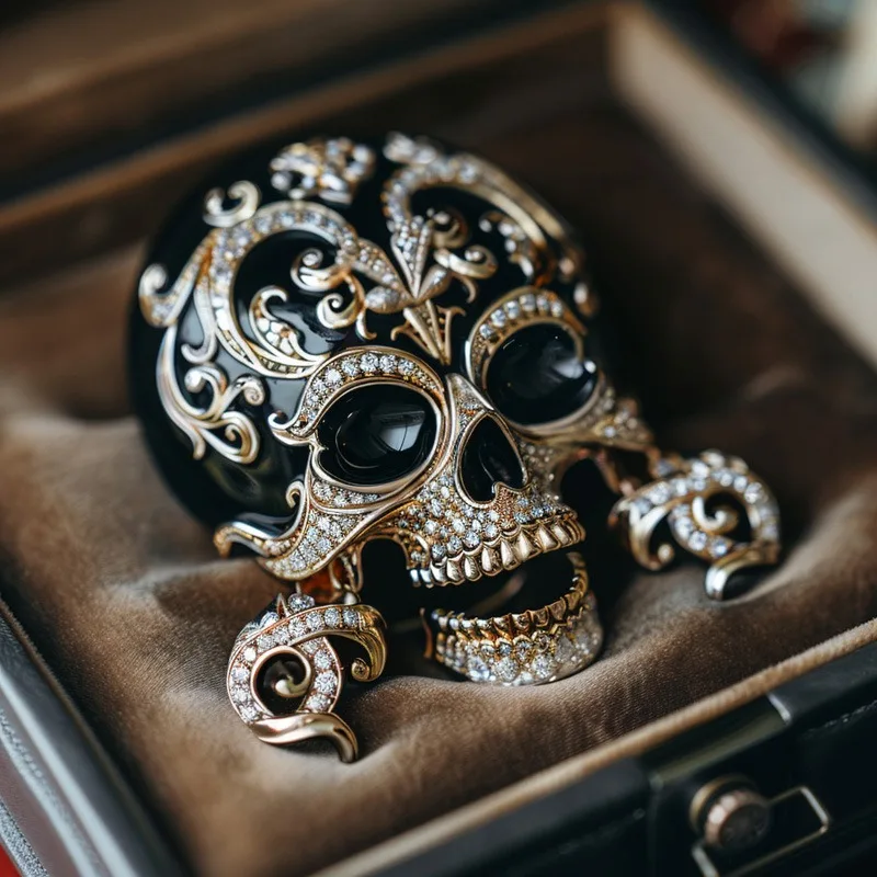 Exaggerated grimace brooch custom enamel devil head