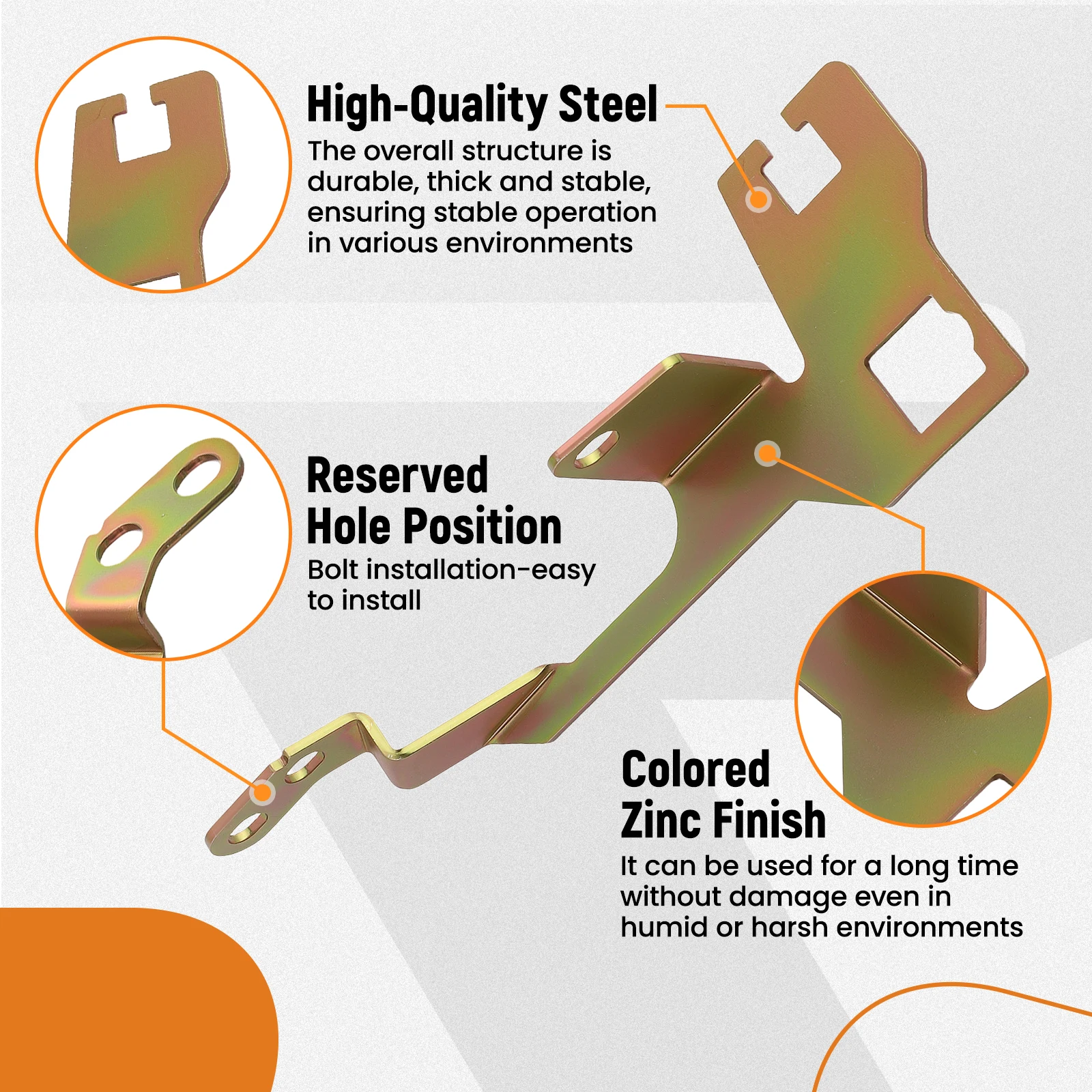 Kit carburateur pour Edelbrock Thunder Quadrajet série 157313, support en acier