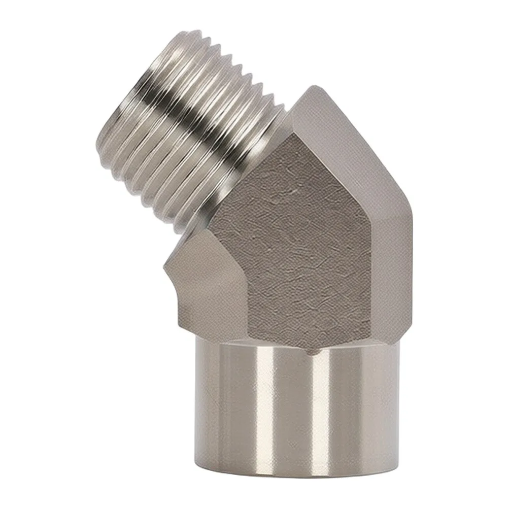 1/2 inch 45 Degree Elbow 304 Stainless Steel with 12 NPT Threads for High Pressure and Temperature Applications