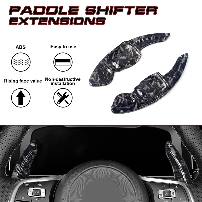 

Car Steering Wheel Paddle Extension Shift Cover For VW Golf 6 MK6 GTI Tiguan CC Sharan Seat Leon-A28K