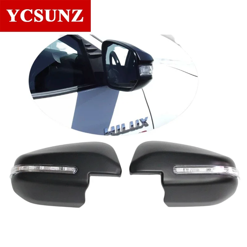 

Mirror Cover with Led light For Toyota Hilux Revo Rocco Fortuner Innova Rav4 2016 2017 2018 2019 2020 2021 4x4 4x2 accessories