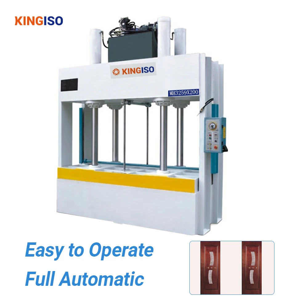 KINGISO Wood Door Wooden Door Pressing Machine Hydraulic Cold Press Machine Making Furniture Cold Press Machinery