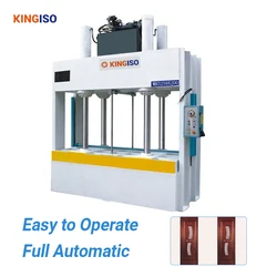 KINGISO Wood Door Wooden Door Pressing Machine Hydraulic Cold Press Machine Making Furniture Cold Press Machinery