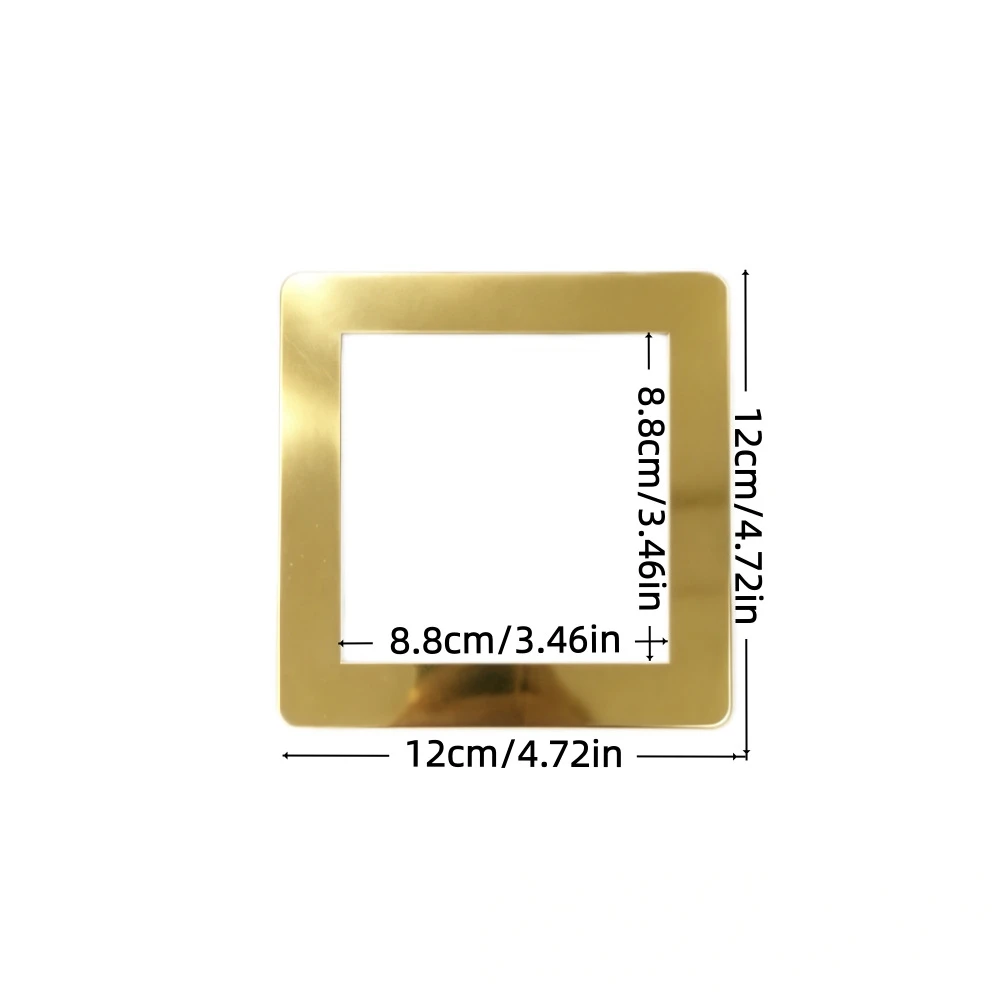 4PCS Acrylic Light Switch Surrounds Self-Adhesive Socket Frame Covers No Drill Decorative Wall Panel Stickers for Home