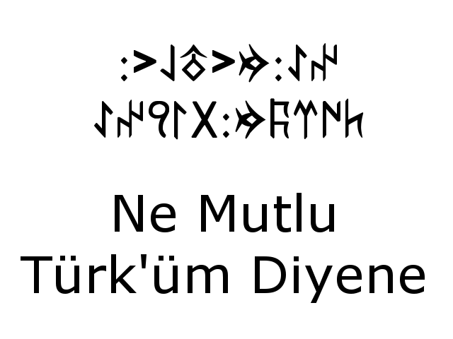 

What Happy Turkum Say Göktürkçe