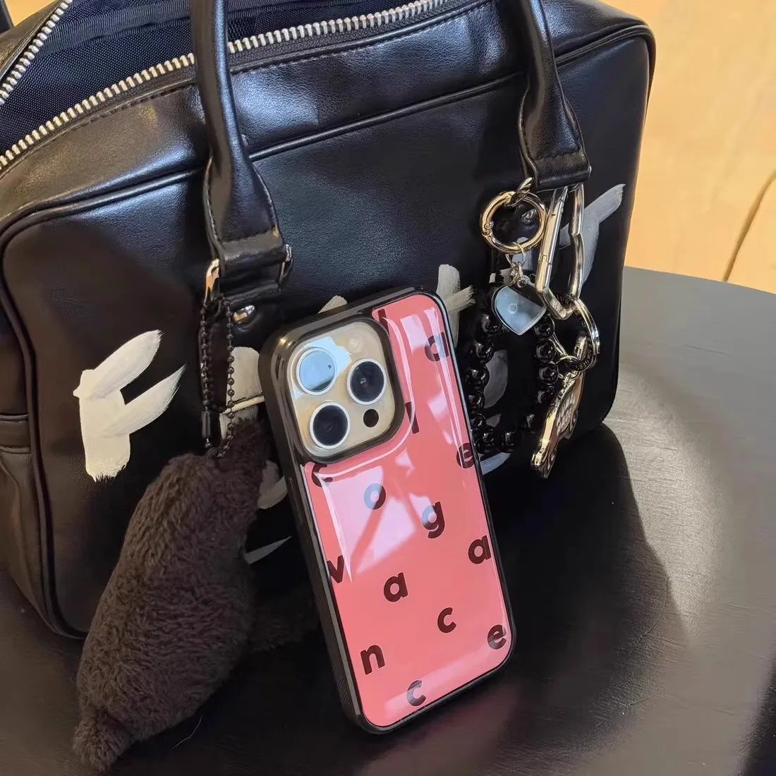 เคสโทรศัพท์อีพ็อกซี่สำหรับ 6Promax และ 5 สีโลโก้โคลิออนคู่เรียบง่ายป้องกันการตกกระแทกวัสดุอะคริลิก