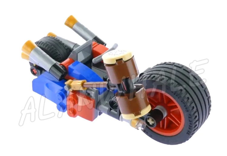 Bloques de construcción para niños, juguete de ladrillos para armar Super Fighter Gotham City Cycle, Chase Batcycle, ruedas grandes, código 212, Compatible con modelo 07032