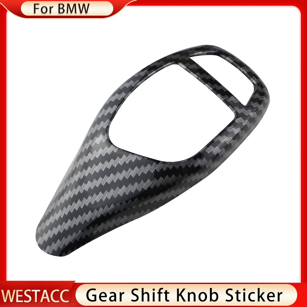 ألياف الكربون والعتاد التحول المقبض غطاء ملصق لسيارات BMW F30 F10 F15 F07 F20 F21 F34 F35 F31 1/3/4/5 سلسلة X3 X4 X5 X6 اكسسوارات #5