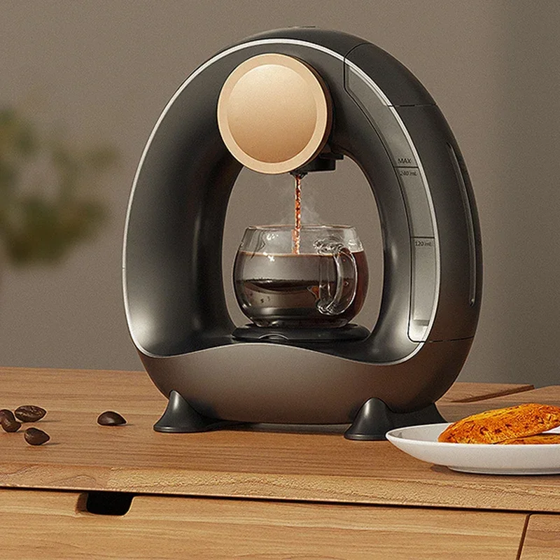 Por Coffee hine Super Quiet Cafetera Coffee Maker for Offi Home Compatible with Coffee Powder