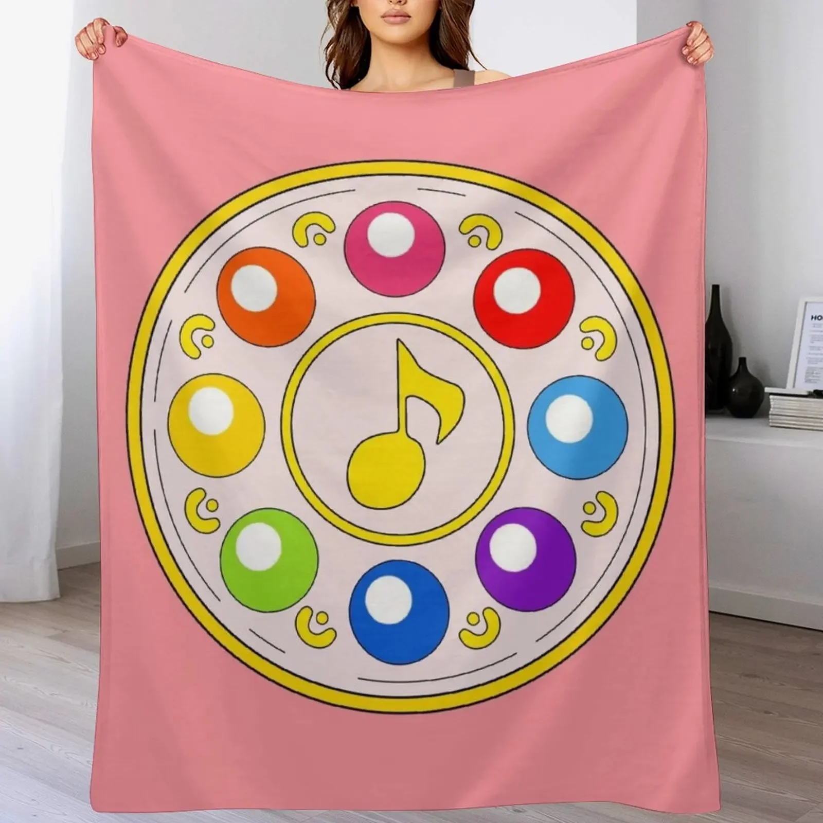 

Magical Doremi -Rhythm Tap/Minarai Tap Throw Blanket Personalized Gift Decorative Throw Multi-Purpose Comforter Blankets