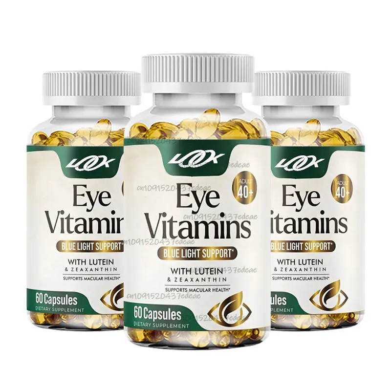 Lutein, zeaxanthin, cranberry zinc eye vitamin and mineral supplements support adult eye strain and vision health 60 capsules
