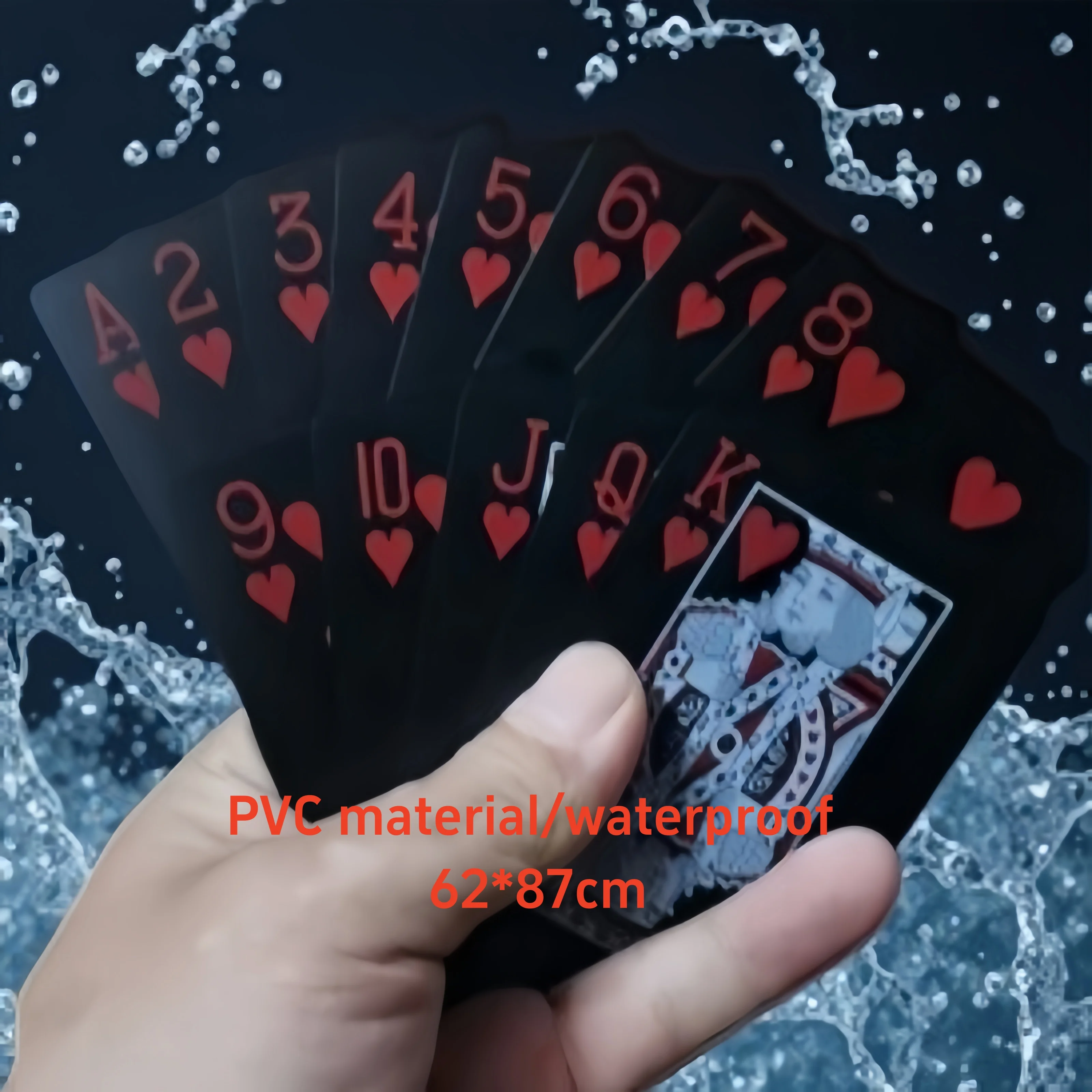 Waterproof PVC Illusionist Poker Cards - Durable & Aesthetically Enhanced Design - Perfect for Game Nights, Parties & Family Fun