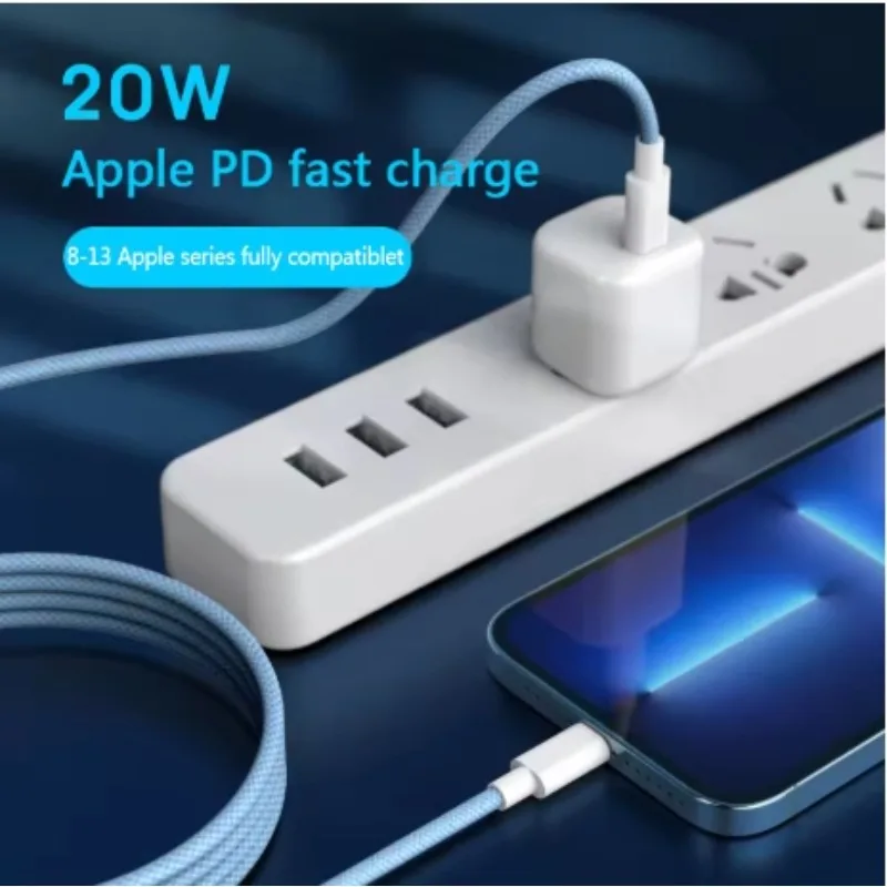 PD 20 واط USB C كابل آيفون 14 13 12 11 برو ماكس Xs 8 زائد باد سلك 3A شحن سريع الحبل نوع C كابل بيانات آيفون #2