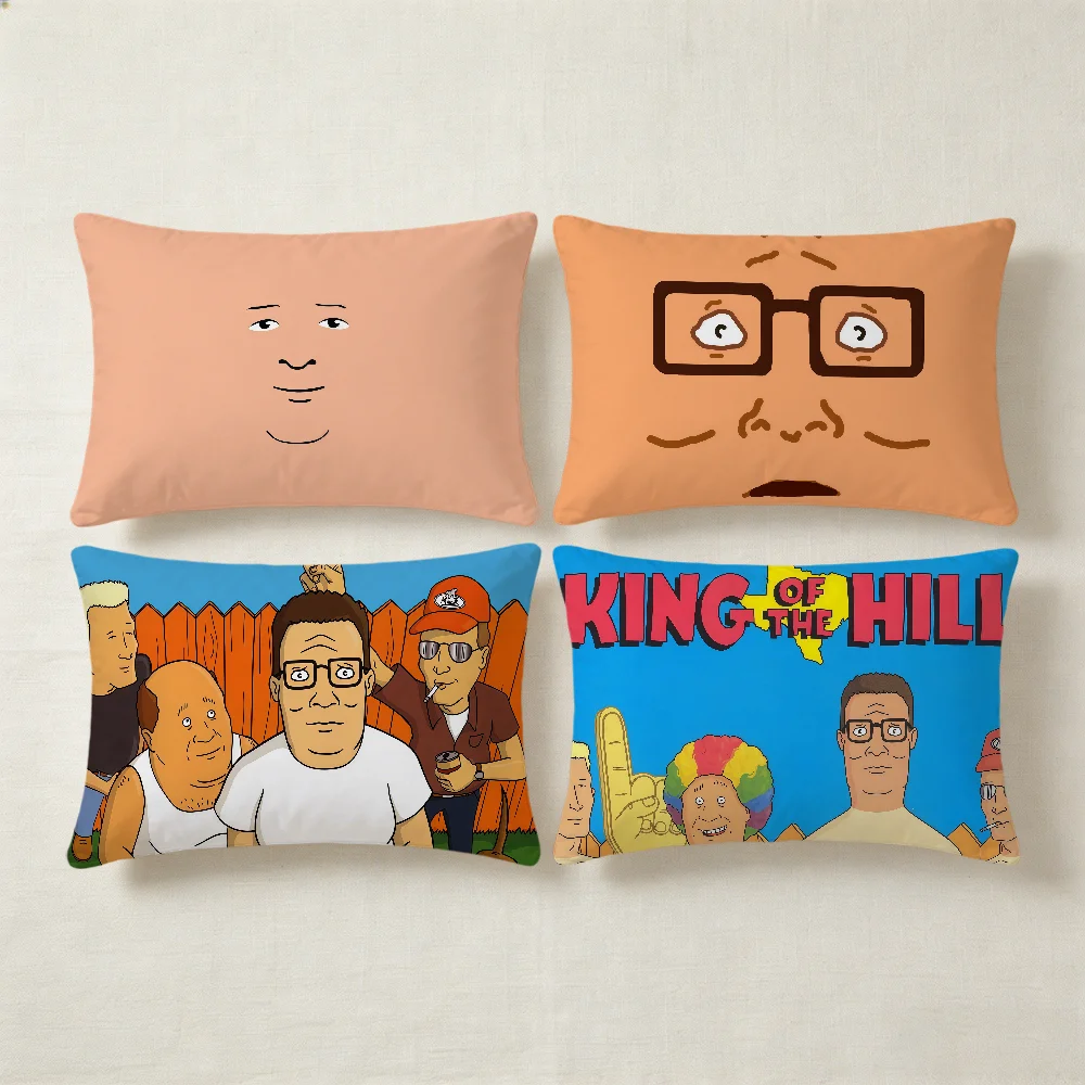 Cartoon K-King Of The H-hill cushion cover Hit Product Home Sofa living Room Double-sided Soft Decorative Pillow Cover