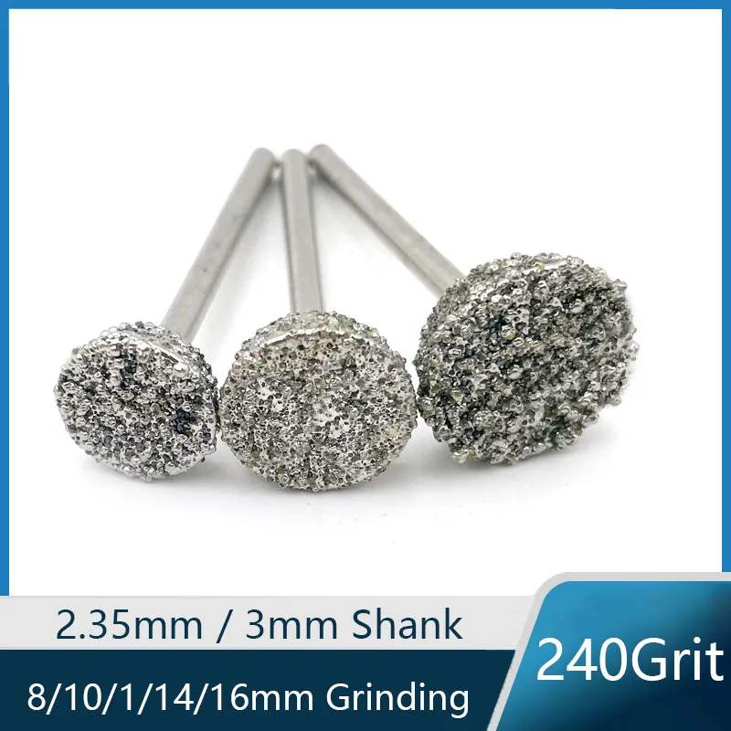 2.35/3mm Shank Diamond Magnetic Sanding Drill Bit 8/10/1/14/16mm Grinding Tools