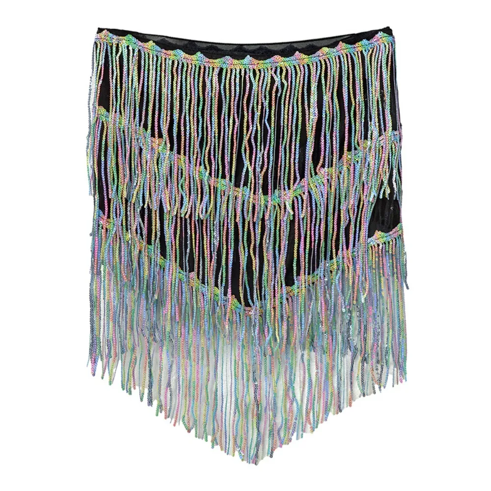 Belly Dance Waist Chain and Hip Scarf - Tassel Waist Scarf for Beginners, Indian Dance Performance Belt