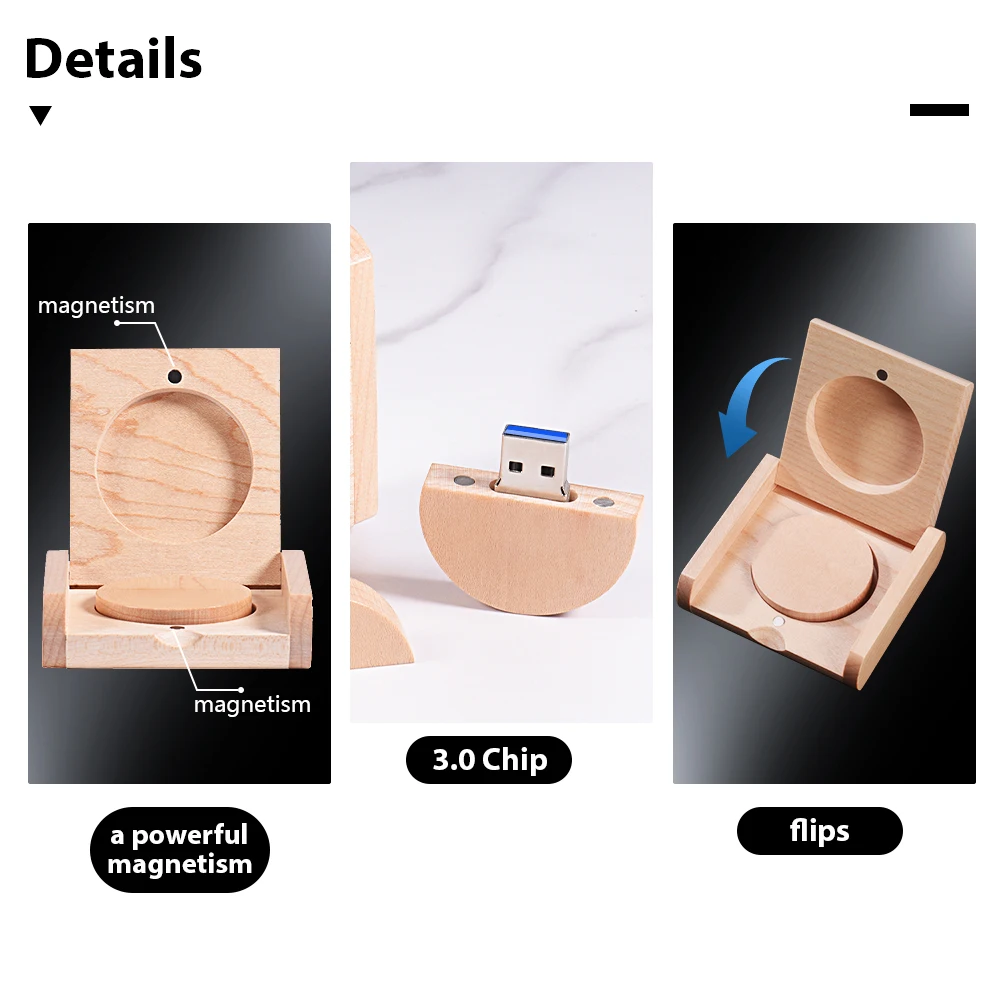 مابل وود مستدير USB 3.0 محرك فلاش 128 جيجابايت شعار مخصص مجاني ذاكرة عصا 64 جيجابايت التصوير استوديو القلم محرك 32 جيجابايت هدية إبداعية