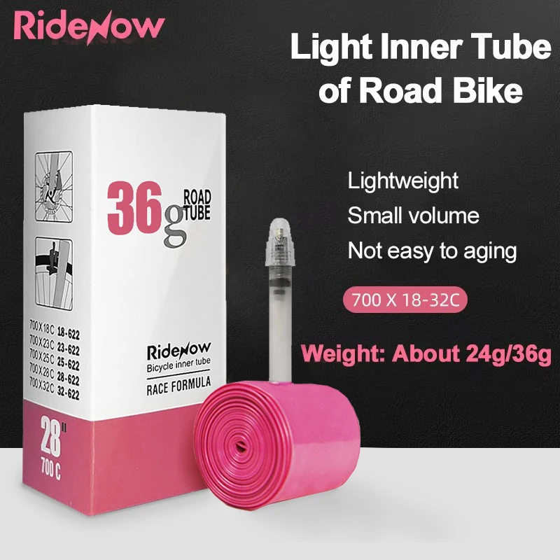 TPU Inner Tube 700C x 18 25 28 32 Road MTB Bicycle Tube 24g 36g Ultralight Bicycle Air Chamber French Valve Bike Parts