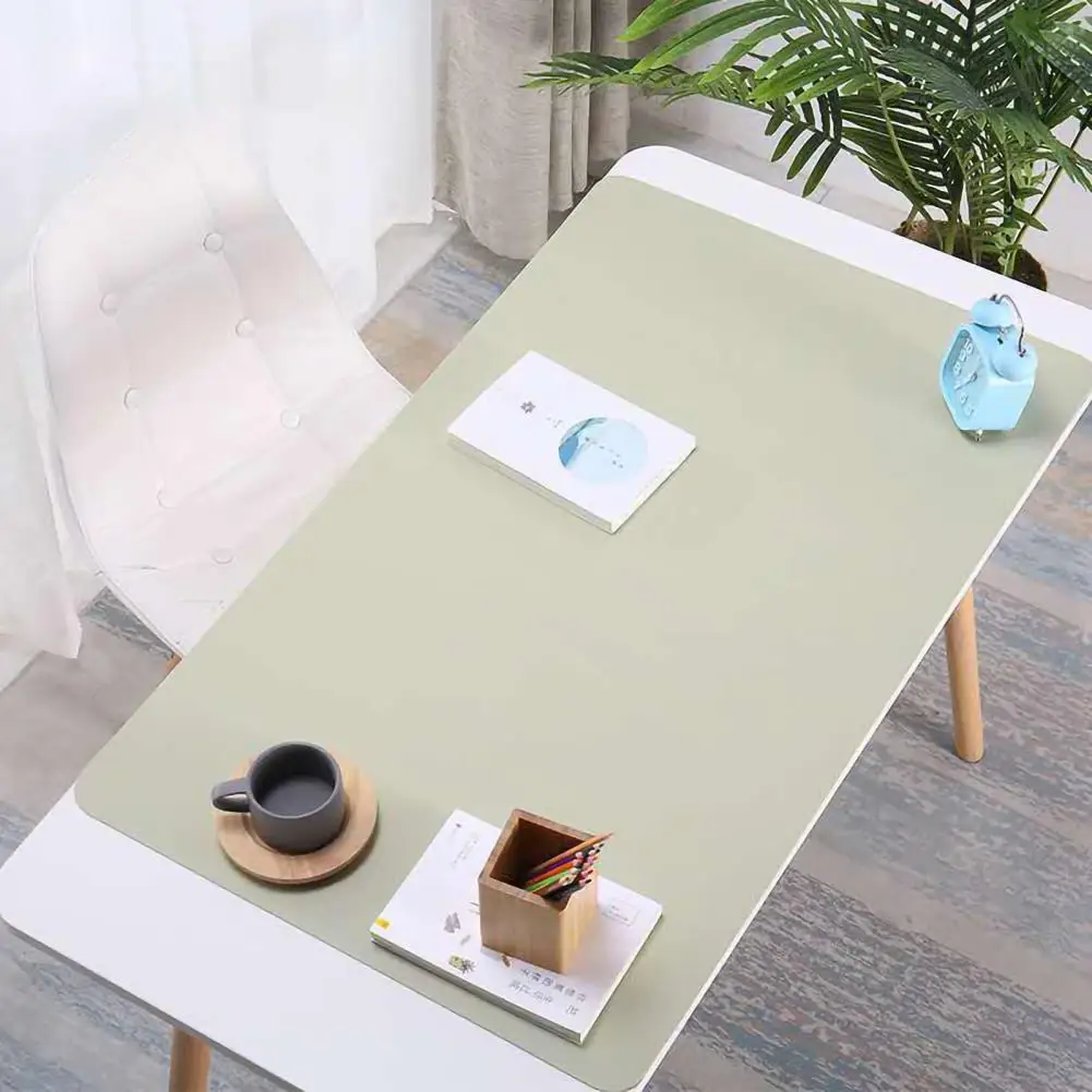 Mouse Cushion  Attractive Water-resistant Keyboard Mat  Faux Leather Desk Mat