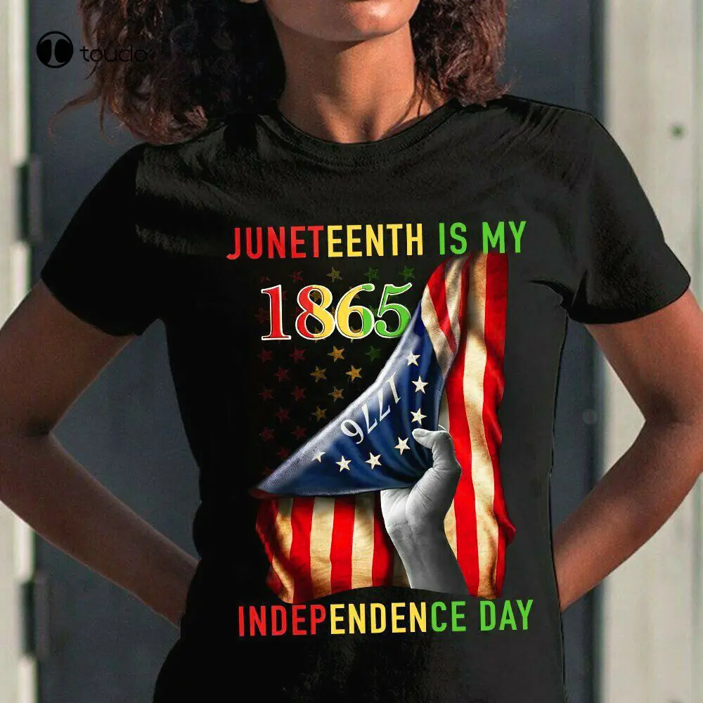 New Juneteenth Is My Independence Day 1776 Funny T-Shirt Xs-5Xl Tee Shirt Shirts For Men Fashion Tshirt Summer New Popular