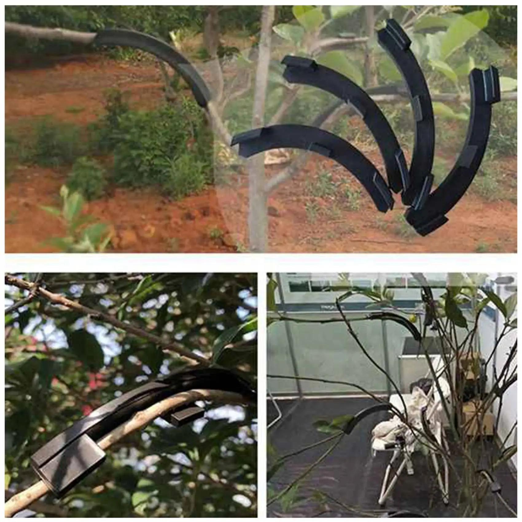 

KYCOR-40PCS Fruit Tree Shaper Branch Bender Plant Trainer Bending Clips Twig Clamps Bonsai Shaped Twig Clip Bending Tool