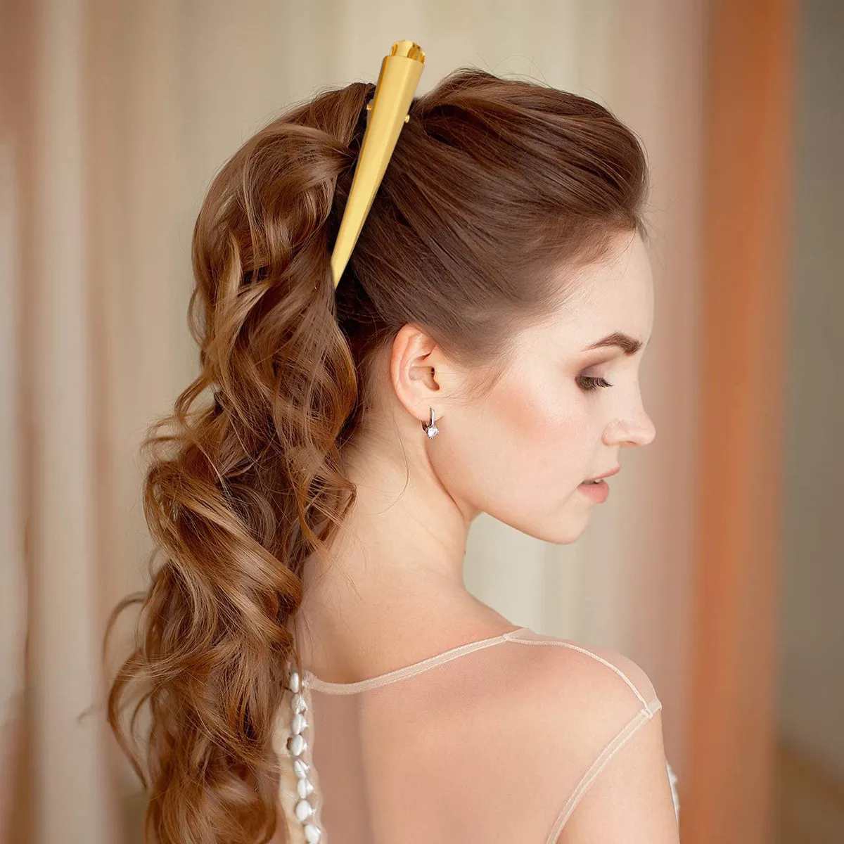 

12Pcs Metal Teeth Clips High Tension Non-Deformable Styling Salon Hairdressing Accessories Metal Teeth Hair Clips