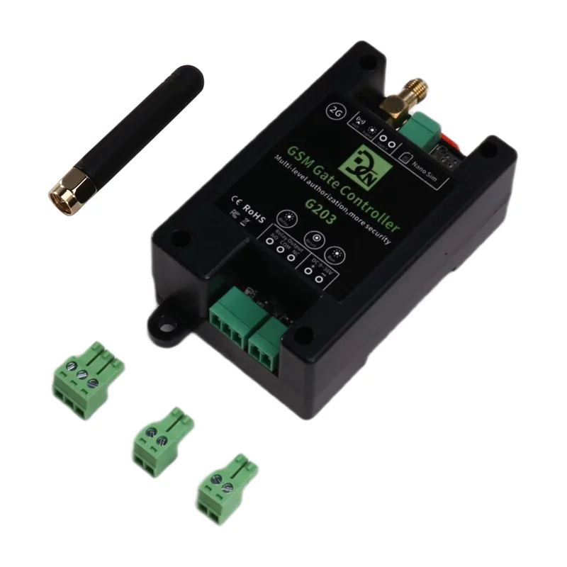 ABAC-GSM Remote Control Relay Switch G203 2G Mobile Phone Operated Door & Gate Controller Door Opener