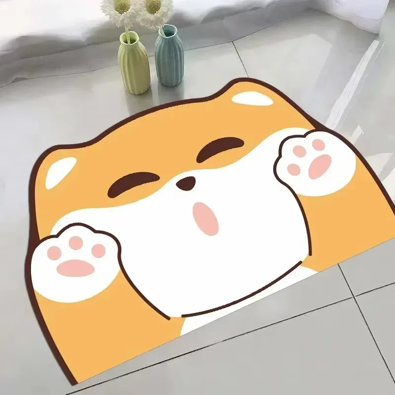 VIKAMA Cute and Adorable Pet-Friendly Doormat—Absorbs Water Quickly and Dries Fast Entryway Foyer Bathroom and Home Decor Rug