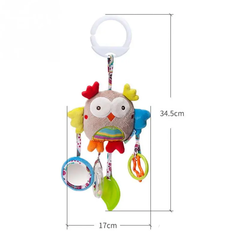 Cartoon Baby Toys 0-12 Months Bed Stroller Baby Mobile Hanging Rattles Newborn Plush Infant Toys For Baby Boys Girls погремушки