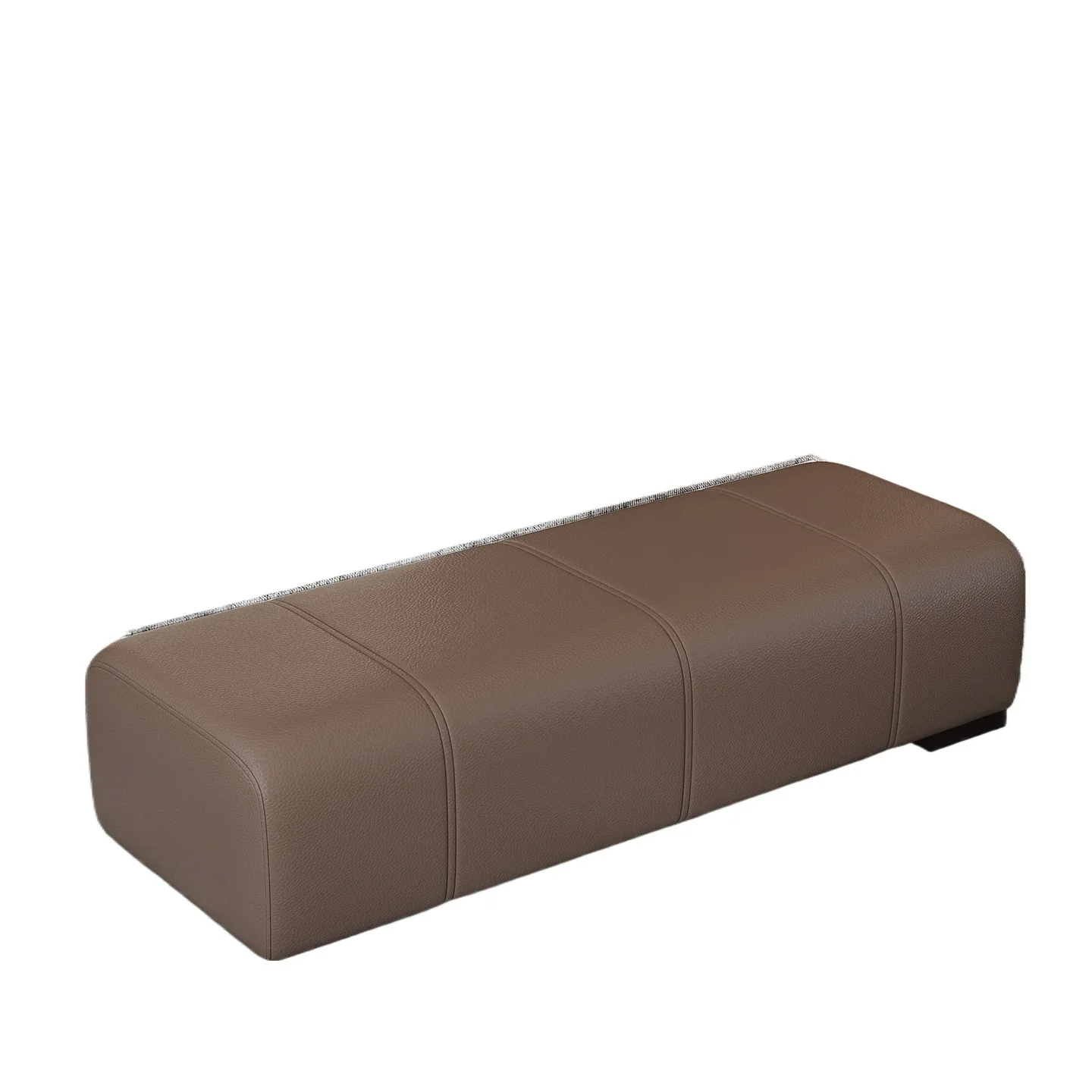 Leather light luxury soft bag living room shopping mall shoe store clothing store long stool foot