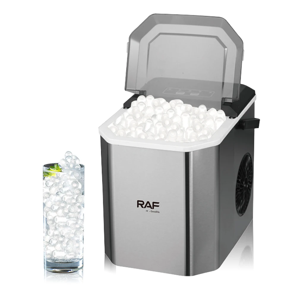 

RAF New Commerical Household Automatic Countertop Portable Small Mini Ice Cube Maker Machine for Home Automatic Cleaning