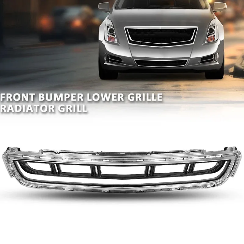 Lower Air Intake Grille Matte Pearl Nickel Finish OE 22788112 For Cadillac XTS 2014-2017 Car Front Bumper Accessory Auto Parts