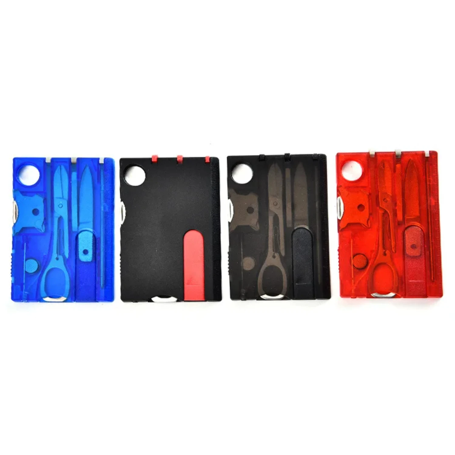 

12 In 1 Pocket Credit Card Camping EDC Survival Handy Multifunctional Survival Outdoor Tool Card Light Magnifier