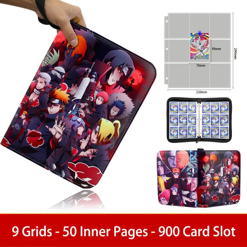 NARUTO Card Binder Holder 9 Pocket Trading Anime Cards Album