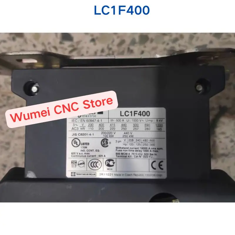 

Second-hand test OK for Schneider contactor LC1 F400/LC1F400