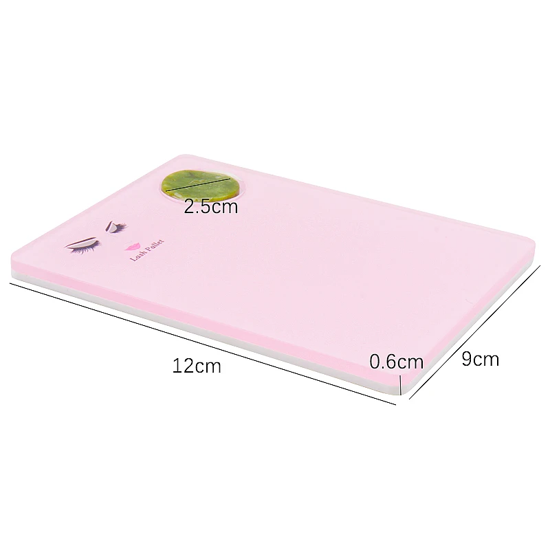 1pcs Acrylic Eyelash Display Board Tray Palette Lash Extension Glue Holder Stand Jade Stone Pad Plate Grafting Eyelash Supplies