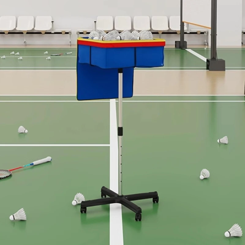 سيارة مدرب كرة الريشة المتحركة ذات سعة كبيرة، إطار مجموعة كرة الريشة قابل للتعديل، سلة بيك اب كرة البيسبول، أجزاء رياضية محمولة