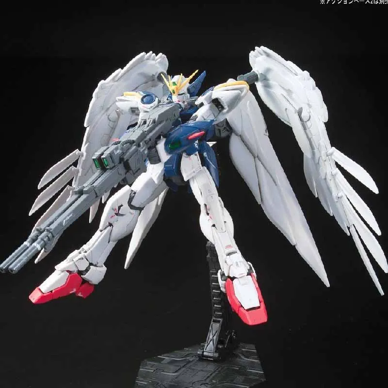 Bandai Originele RG 1/144 17XXXG-00W0 WING GUNDAM NUL EW Anime Action Figure Model Assemblage Speelgoed Collectible Model Ornamenten