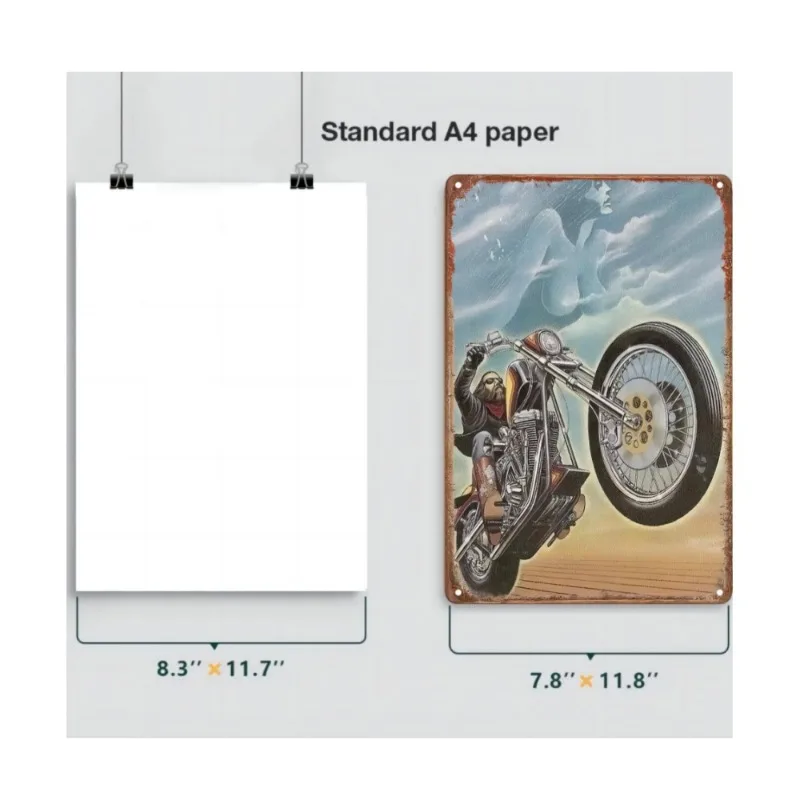 Vintage Motorcycle Enthusiasts Metal Art Nostalgic Garage Decor Metal Tin Signs Posters Plate for Bar Garage Club Vintage Lovers