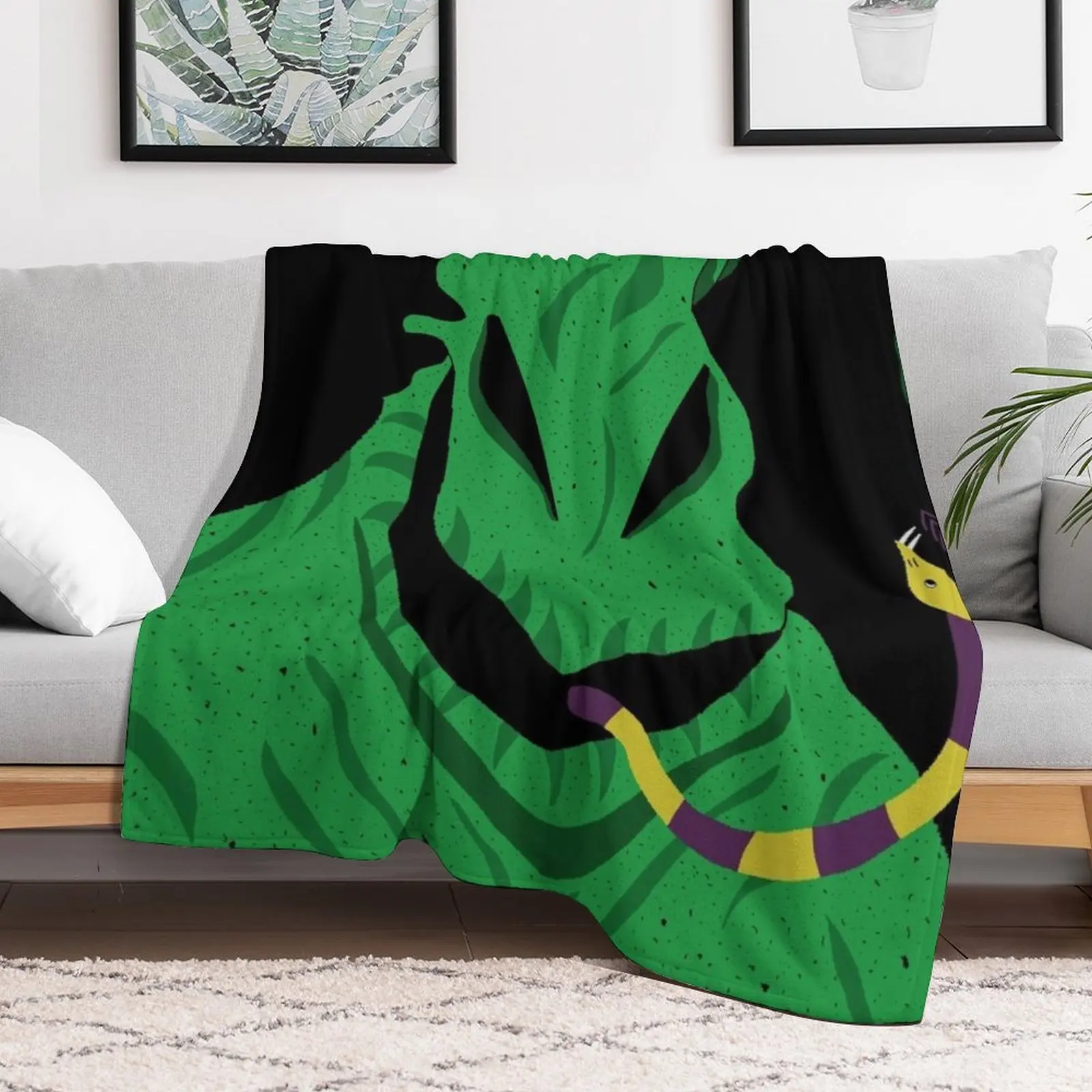 the nightmare before christmas oogie boogie eatin a spider Throw Blanket christmas decoration Soft Plaid Weighted Blankets