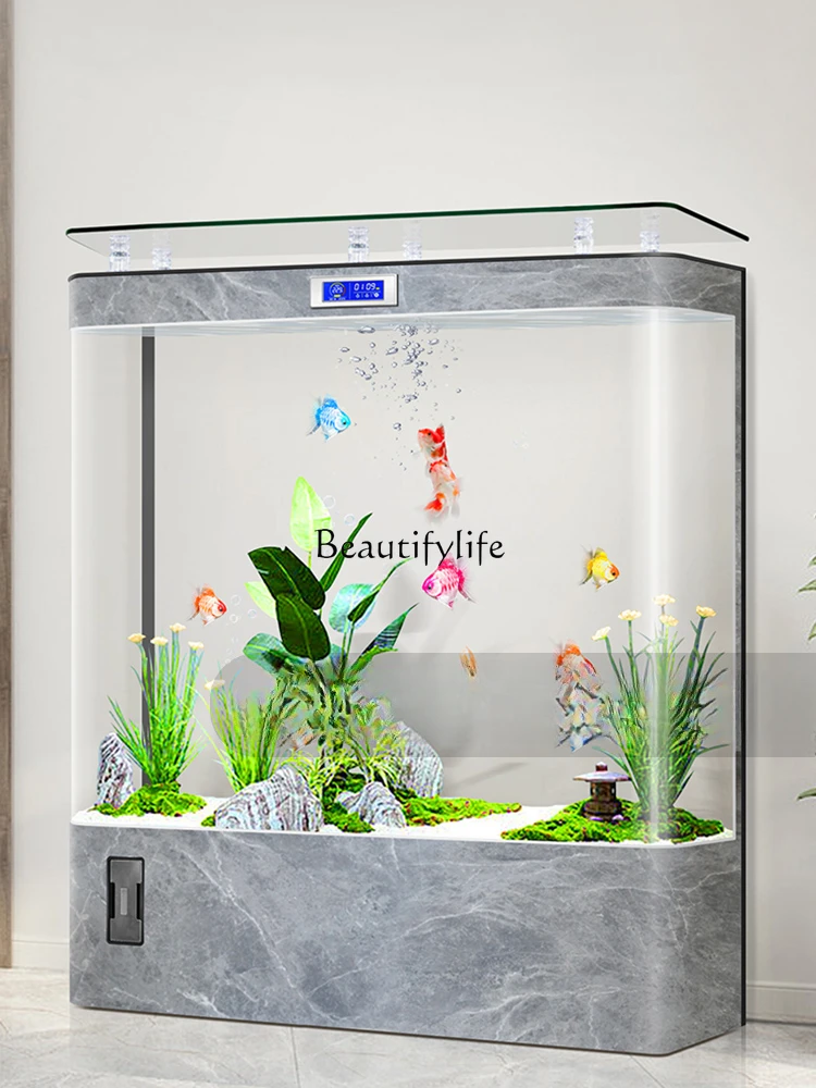 

Wall-Mounted Integrated Large Ecological Replacement-Free Aquarium Intelligent Floor Fish Globe