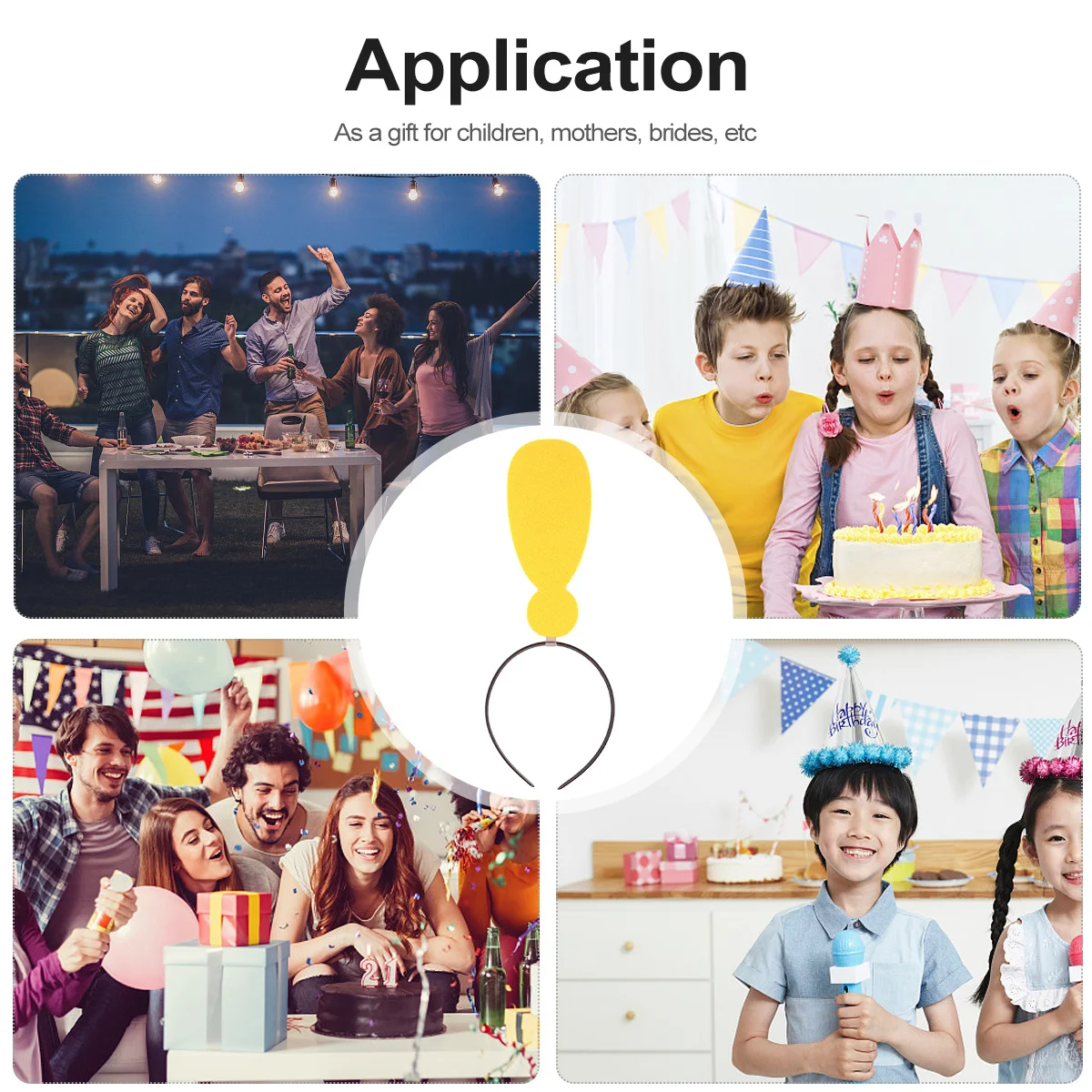 

2Pcs Fashion Headband with Point Design Adorable Lightweight Accessory for Women Funny Hair Band Fashion Headband