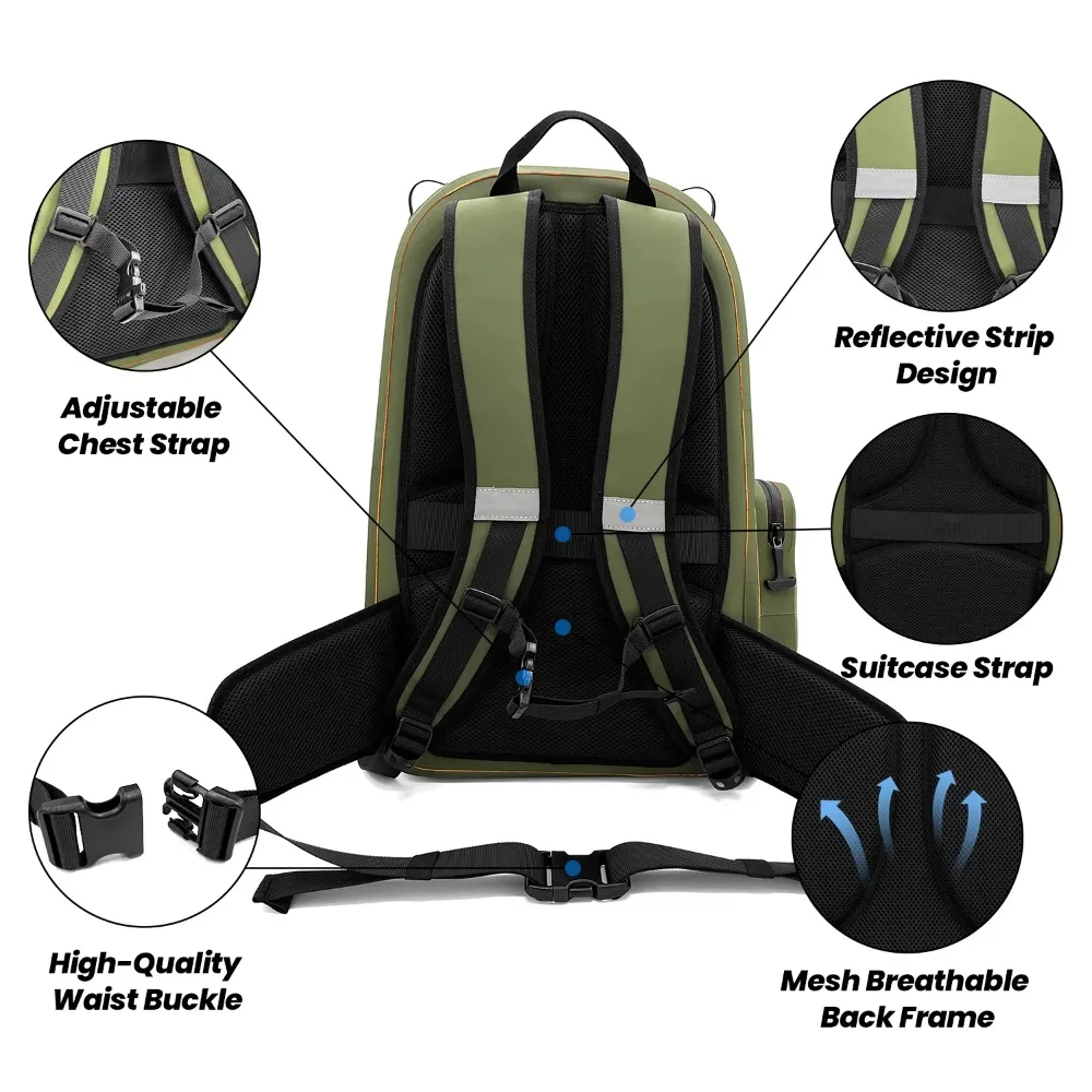 New multi-color waterproof backpack traveler fishing trip outdoor backpack bag